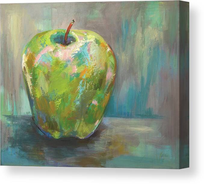 Apples Canvas Print featuring the painting Apple by Jeanette Vertentes