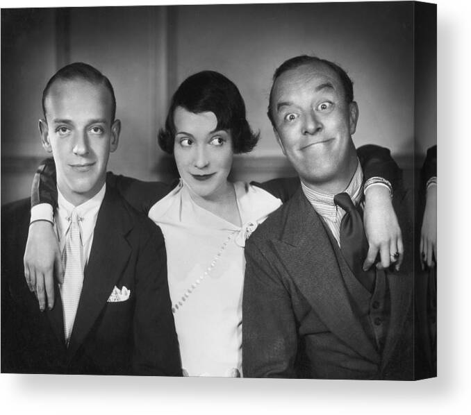 Leslie Henson Canvas Print featuring the photograph Astaires And Hanson by Sasha