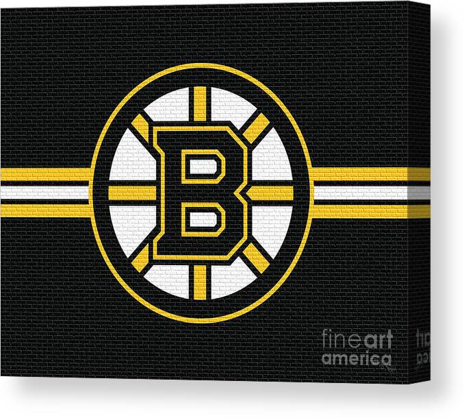 Boston Canvas Print featuring the photograph Brick Wall Bruin by Billy Knight