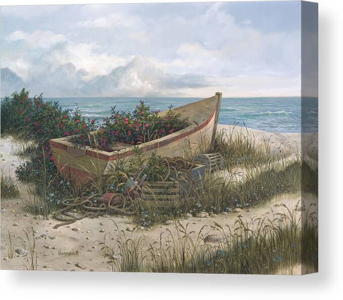 Michael Humphries Canvas Print featuring the painting Buried Treasure by Michael Humphries