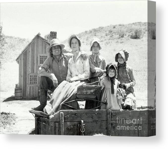 Child Canvas Print featuring the photograph Cast Of Little House On The Prairie by Bettmann