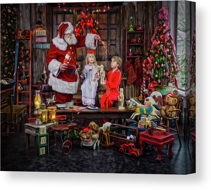 Holiday & Celebrations Canvas Print featuring the photograph Cd4_7803 by Santa?s Workshop