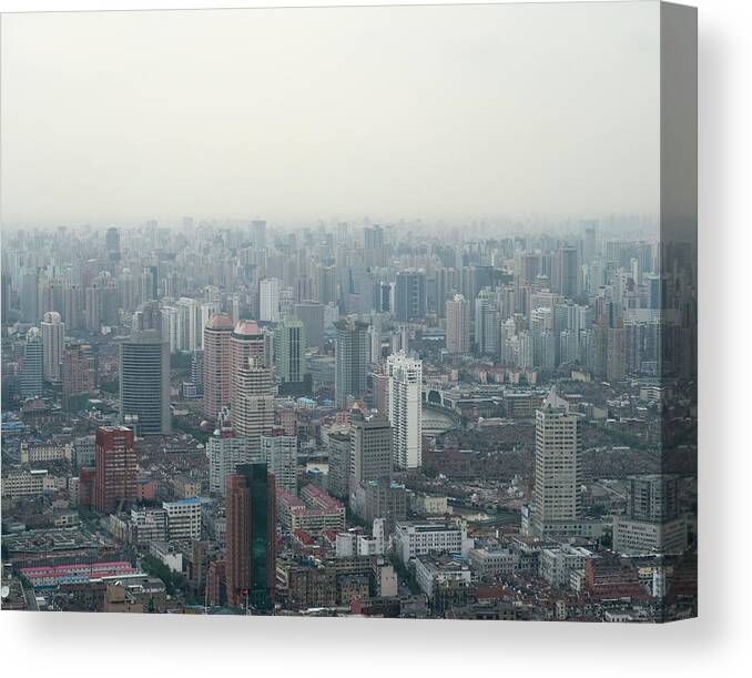Scenics Canvas Print featuring the photograph Chinas Pollution Problems by Georgeclerk