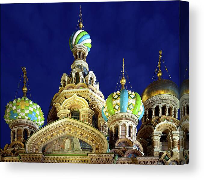 Gilded Canvas Print featuring the photograph Church Of The Resurrection Jesus Christ by Digitalimagination