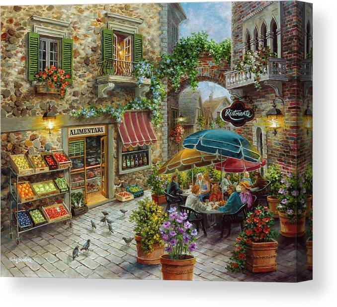 Contentment Canvas Print featuring the painting Contentment by Nicky Boehme