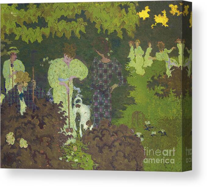 Oil Painting Canvas Print featuring the drawing Croquet by Heritage Images