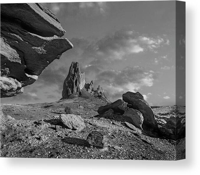 Disk1216 Canvas Print featuring the photograph El Capitan, Monument Valley by Tim Fitzharris