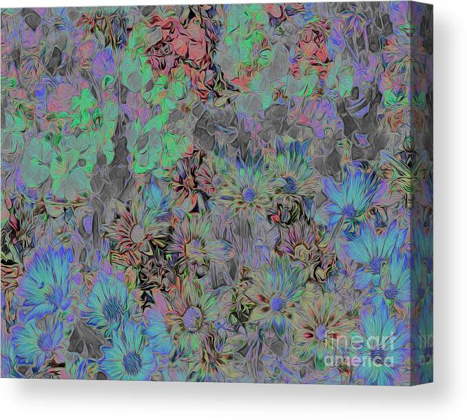 Nag005415 Canvas Print featuring the digital art Floral Love by Edmund Nagele FRPS