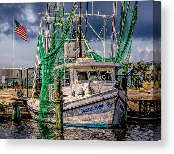 Boats Canvas Print featuring the photograph Frances Marie by JASawyer Imaging