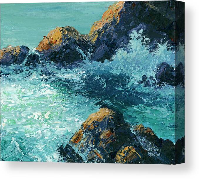Seascape Canvas Print featuring the painting High Tide by Darice Machel McGuire
