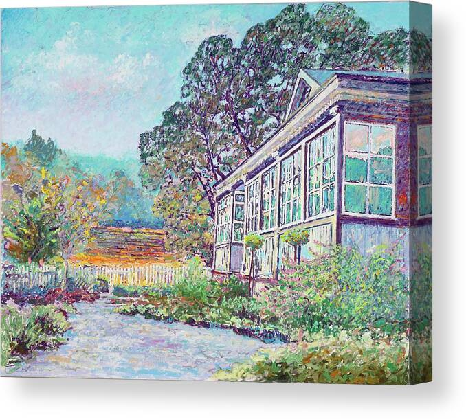 Landscape Canvas Print featuring the painting Jack London's Sleeping Porch by Tom Pittard