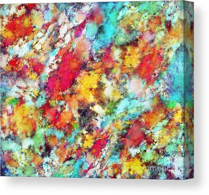 Many Colours Canvas Print featuring the digital art Jolt by Keith Mills