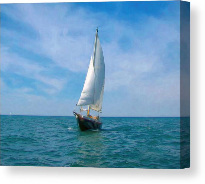 Yacht Canvas Print featuring the photograph Keshali by Susan Hope Finley