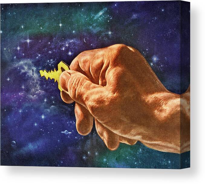 Astronomy Canvas Print featuring the drawing Key to the Universe by CSA Images
