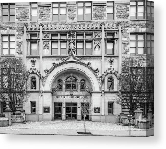 Lackawanna College Canvas Print featuring the photograph Lackawanna College Angeli Hall by University Icons