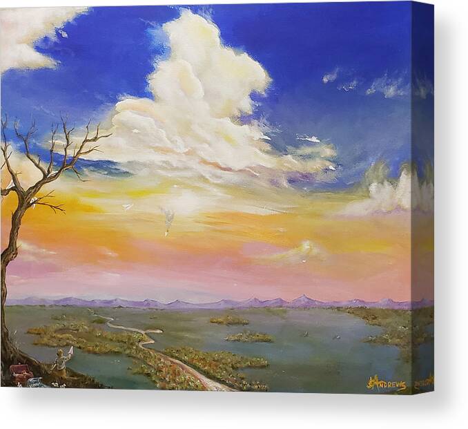 Icarus Canvas Print featuring the painting Learning The Hard Way by James Andrews