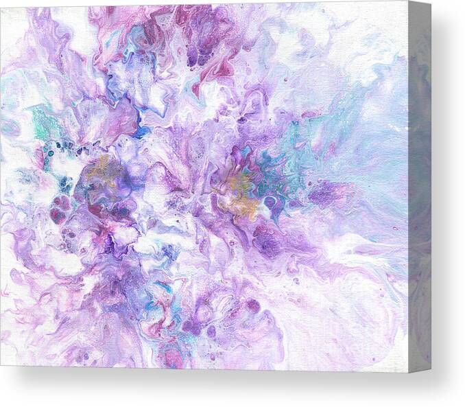 Lilting Canvas Print featuring the painting Lilting Lavenders by Marlene Book