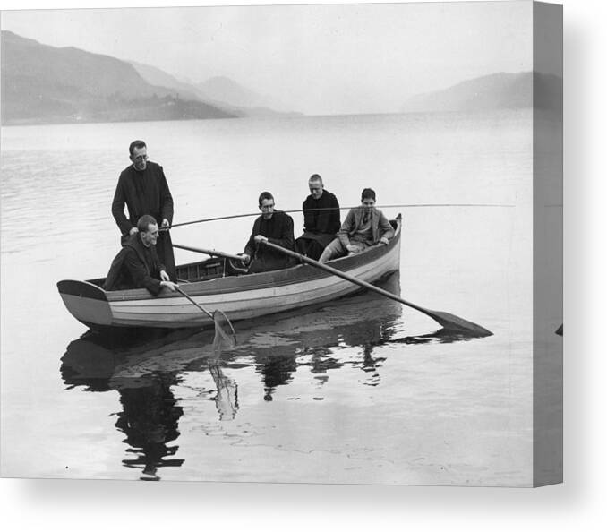 Go Canvas Print featuring the photograph Loch Ness Monks by Reg Speller