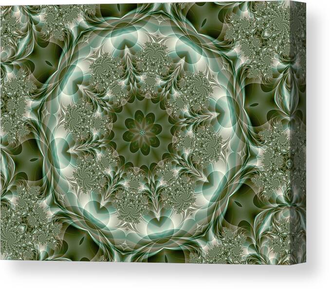 Magesty Canvas Print featuring the digital art Magesty by Fractalicious
