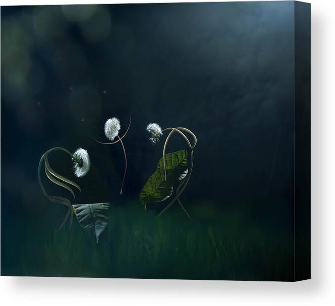  Canvas Print featuring the photograph Moonlight Serenade... by Tatiana Gorilovsky