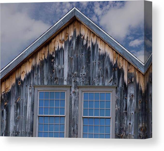 Barn Canvas Print featuring the photograph New Windows on Old Barn by Phil Cardamone