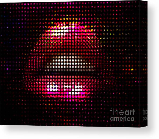 Makeup Canvas Print featuring the digital art Nightlife Fashion Vector Illustration by Kundra