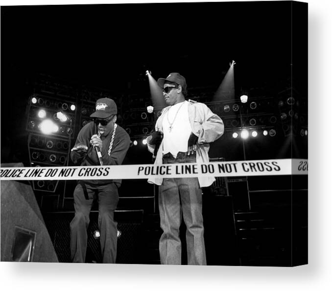 Artist Canvas Print featuring the photograph N.w.a. Live In Concert by Raymond Boyd