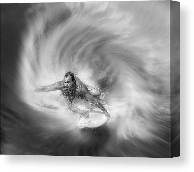 Action Canvas Print featuring the photograph Out Of Wave by Handi Nugraha