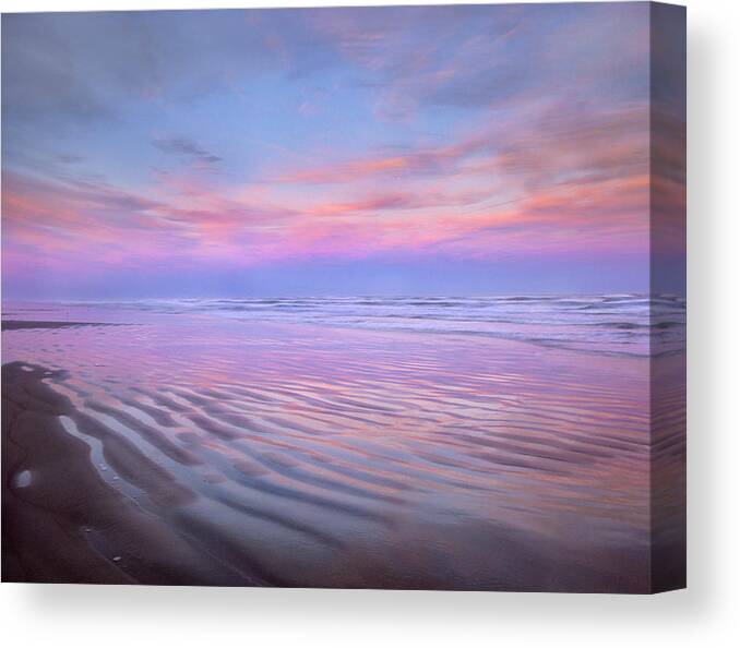 Beach Canvas Print featuring the photograph Padre Island Dusk by Tim Fitzharris