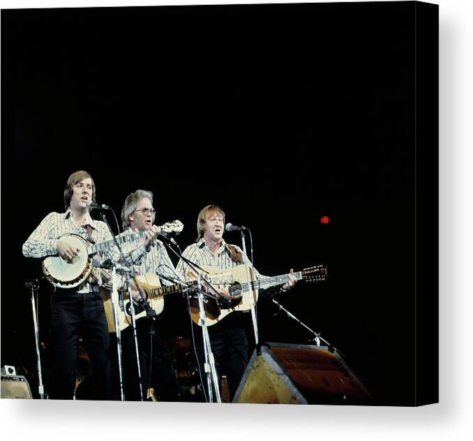 Music Canvas Print featuring the photograph Photo Of Bill Zorn And Bob Shane And by Steve Morley