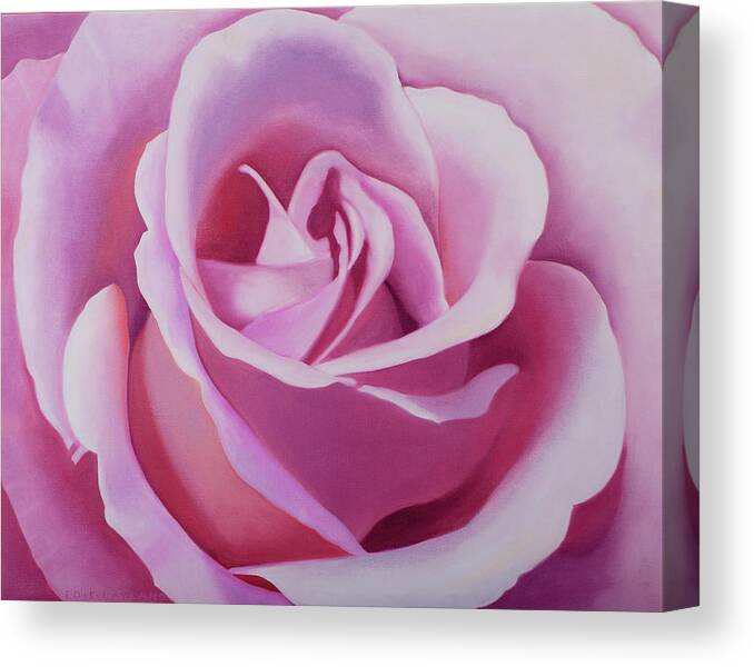 Pink Rose Painting Canvas Print Canvas Art By Layland Masuda