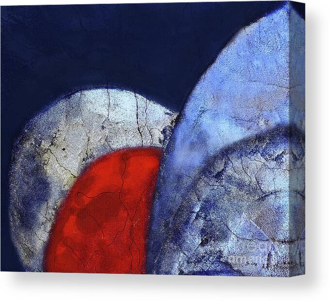 Abstract Canvas Print featuring the painting Planetary Conjunction 300 by Sharon Williams Eng
