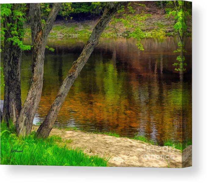 Beach Canvas Print featuring the photograph Beside The Still Waters by Carol Randall