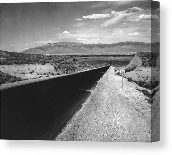 New Mexico Canvas Print featuring the photograph Route 66 by Fpg
