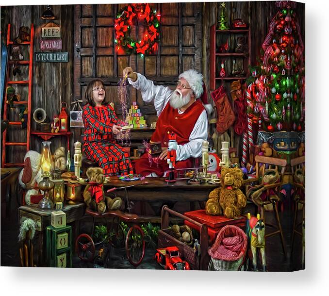 Holiday & Celebrations Canvas Print featuring the photograph Sd4_3048 by Santa?s Workshop