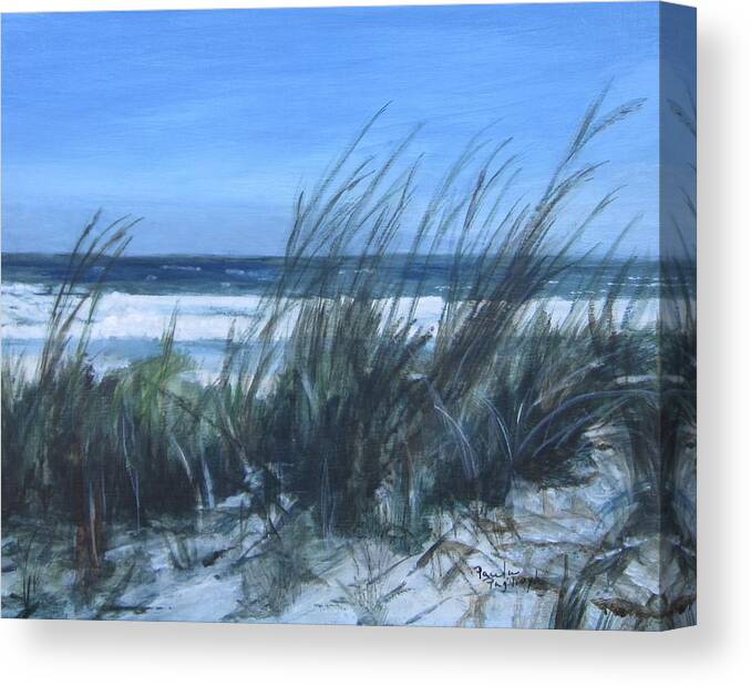 Acrylic Canvas Print featuring the painting Sea Breeze by Paula Pagliughi