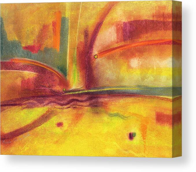 Abstract Canvas Print featuring the pastel Searching for Hope by Marie-Claire Dole