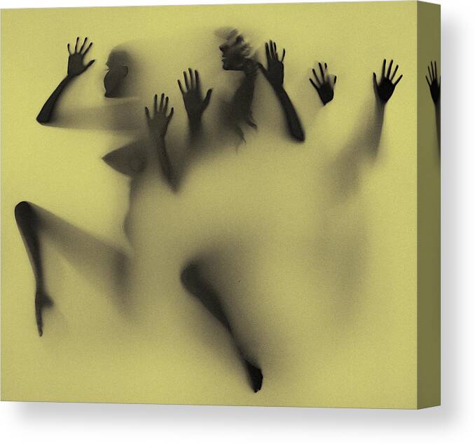 Shadow Canvas Print featuring the photograph Shadow Art Using Light Box by Diane Seddon Photography