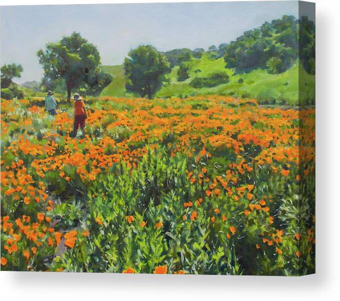 Diablo Canvas Print featuring the painting Shell Ridge Spring No. 2 by Kerima Swain