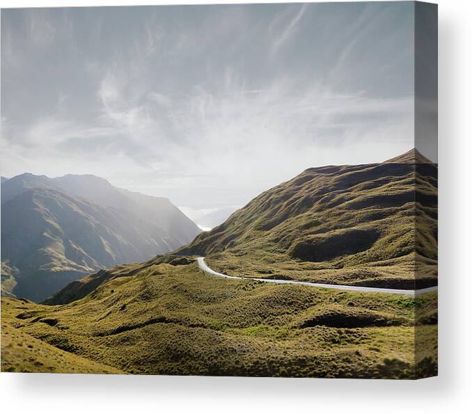 Scenics Canvas Print featuring the photograph South Island Scenic, New Zeland by Ed Freeman