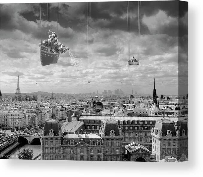 Paris Canvas Print featuring the mixed media Sowing The Seeds Of Love by Thomas Barbey