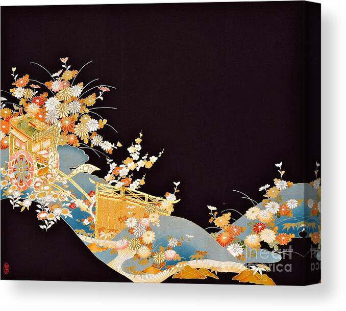  Canvas Print featuring the digital art Spirit of Japan T14 by Miho Kanamori