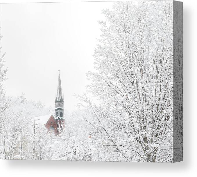 Vermont Canvas Print featuring the photograph St Elizabeth Snow by Tim Kirchoff