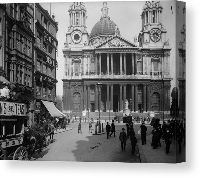 Architectural Feature Canvas Print featuring the photograph St Pauls by Reinhold Thiele