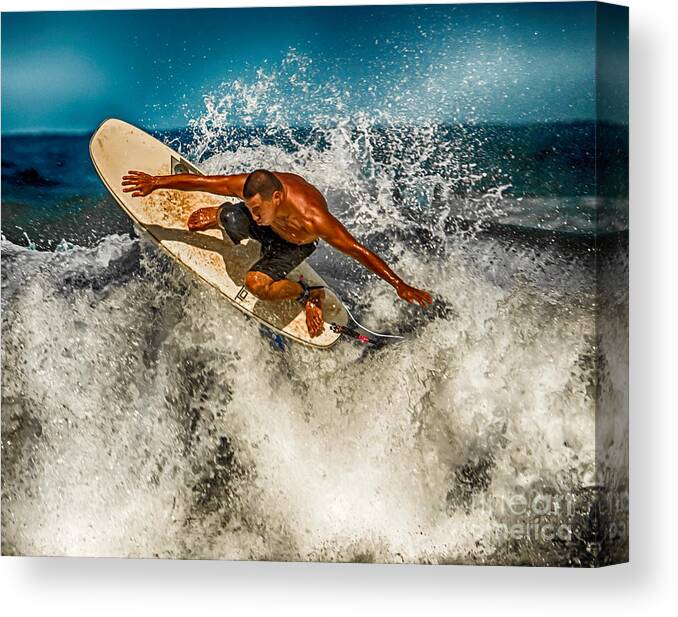 Beach Canvas Print featuring the photograph Stuck On It by Eye Olating Images