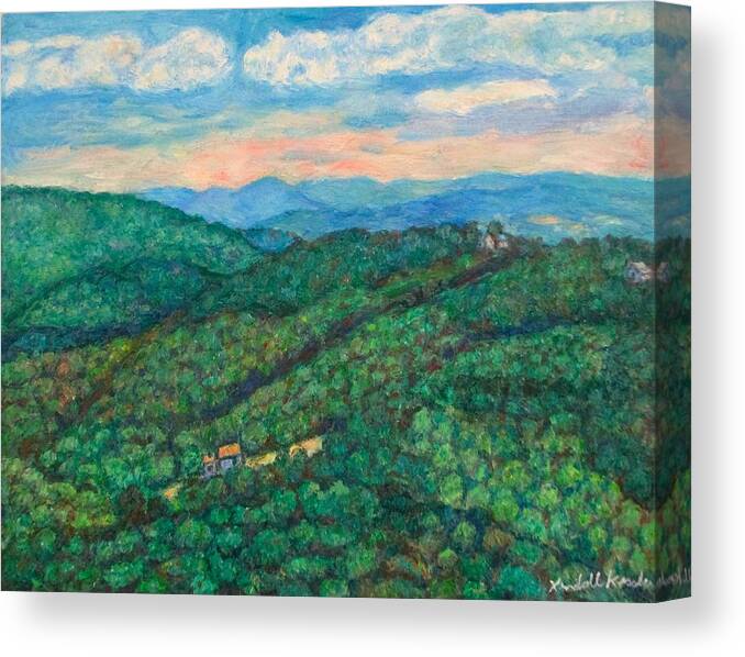 Mountain Canvas Print featuring the painting Sugarloaf Mountain by Kendall Kessler