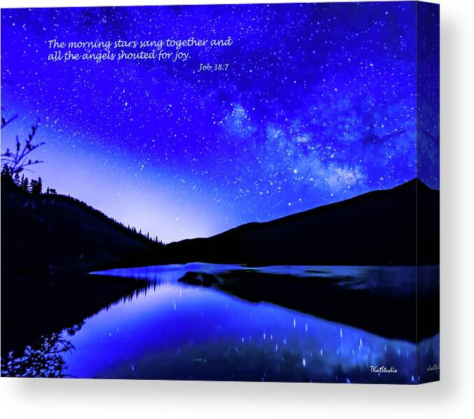 2018 Canvas Print featuring the photograph The Morning Stars by Tim Kathka