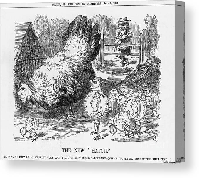 Event Canvas Print featuring the drawing The New Hatch, 1887. Artist Joseph Swain by Print Collector