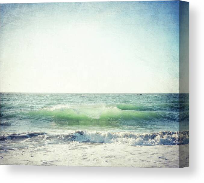 Ocean Canvas Print featuring the photograph Tidal Motion by Lupen Grainne