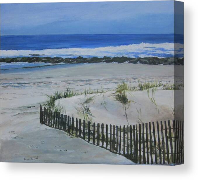 Acrylic Canvas Print featuring the painting Time Stands Still by Paula Pagliughi